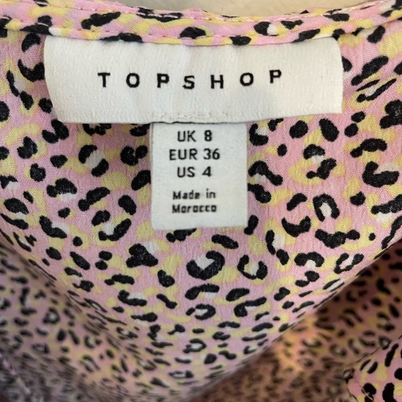 Topshop Cheetah Print Wrap Dress - Picture 4 of 4